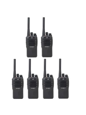 Комплект от 6 портативни радиостанции PNI PMR R17 446MHz, 0.5W, 16 PMR канала и 50 CTCSS и 104 DCS тона, програмируеми, Li-Ion