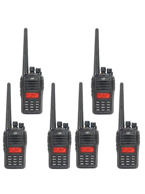 Комплект от 6 портативни радиостанции PNI PMR R18, 446MHz, 0.5W, 128 канала, 16 PMR и 50 CTCSS и 104 DCS тона, FM радио, прог.