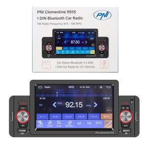 Автомобилен MP5 плейър PNI Clementine 9555 1DIN дисплей 5 инча 4 x 50W, Bluetooth, FM радио, Carplay, RDS функция