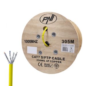 Кабел S/FTP CAT7 PNI SF07, 10Gbps, 1000MHz